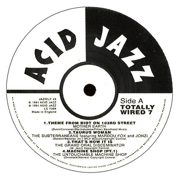 Various : Totally Wired 7 (LP, Comp)