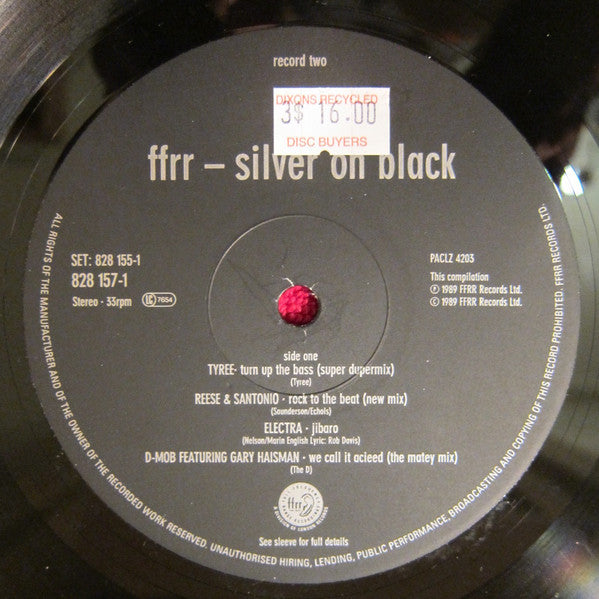 Various - FFRR - Silver On Black (2xLP, Comp, Gat)