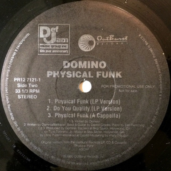 Domino : Physical Funk (12", Promo)