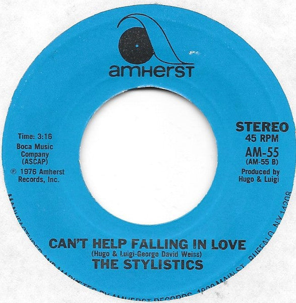 The Stylistics - Heavy Fallin' Out / Can't Help Falling In Love (7", RE)