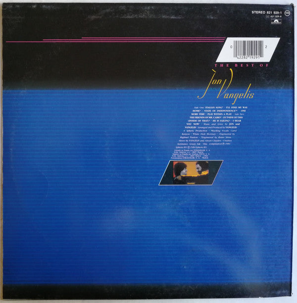 Jon & Vangelis : The Best Of Jon And Vangelis (LP, Comp)