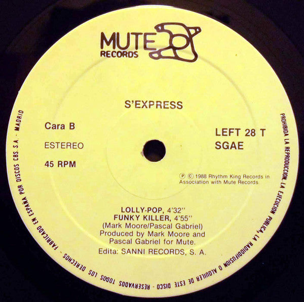 S'Express : Superfly Guy (12")