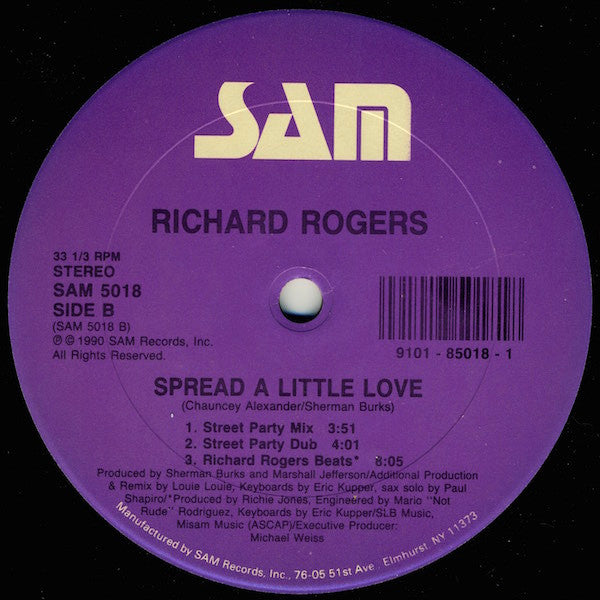 Richard Rogers - Spread A Little Love (12")