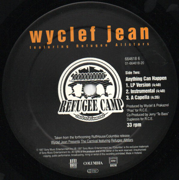 Wyclef Jean Featuring Refugee Allstars* - We Trying To Stay Alive (12", Maxi)