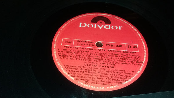Gloria Gaynor : Park Avenue Sound (LP, Album)