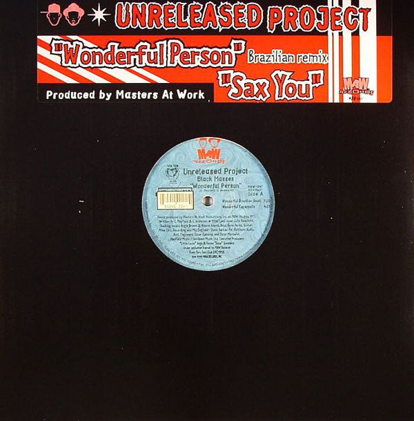 Unreleased Project : Wonderful Person / Sax You (12")