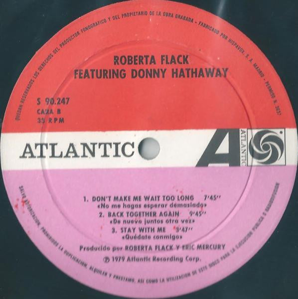 Roberta Flack Featuring Donny Hathaway - Roberta Flack Featuring Donny Hathaway (LP, Album)