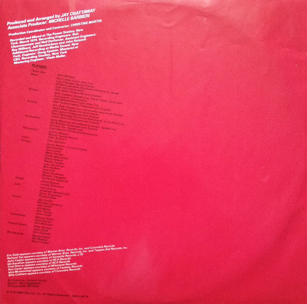 Gato Barbieri : Euphoria (LP, Album)