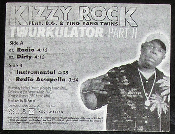 DJ Kizzy Rock - Twurkulator Part II (12", Promo)