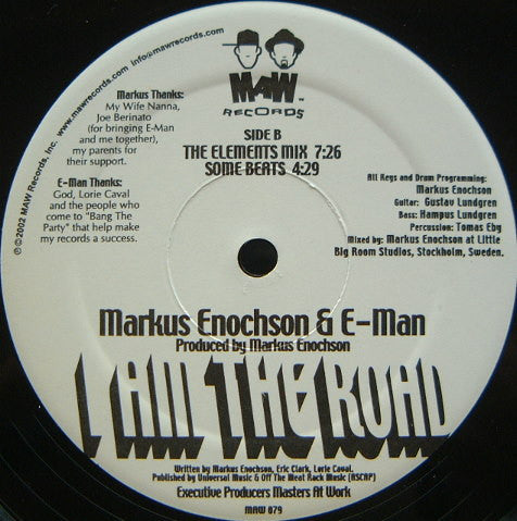 Markus Enochson & E-Man : I Am The Road (12")
