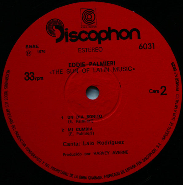 Eddie Palmieri : The Sun Of Latin Music (LP, Album)