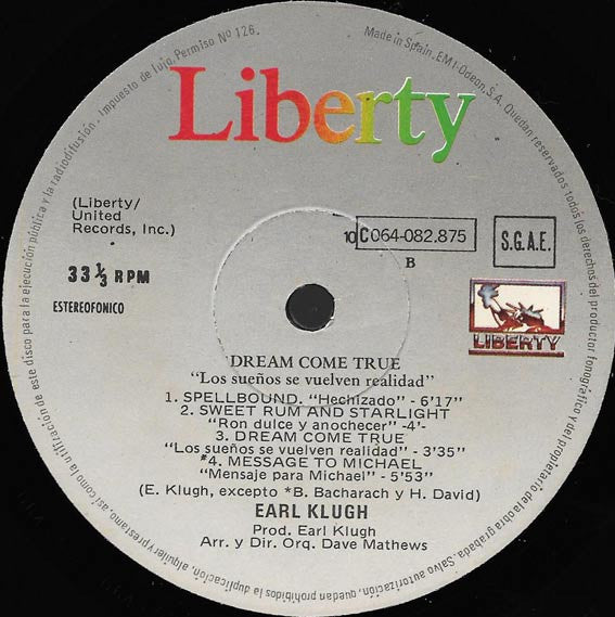 Earl Klugh : Dream Come True (LP, Album)