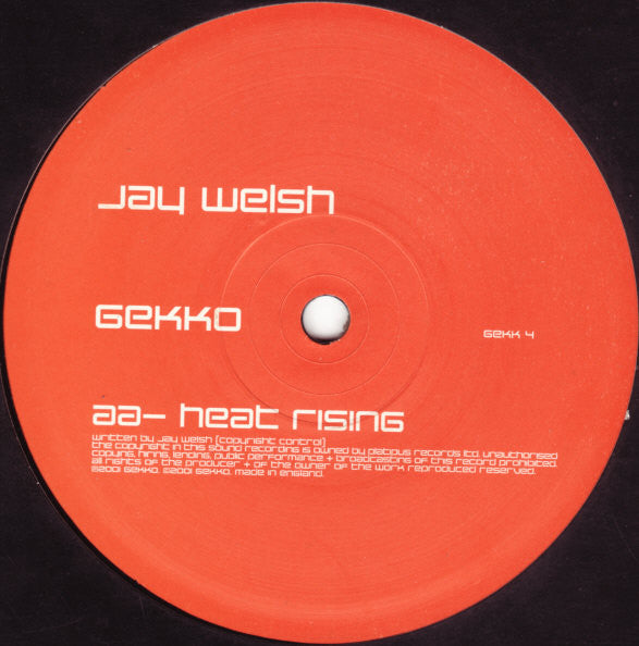 Jay Welsh - Point One / Heat Rising (12")