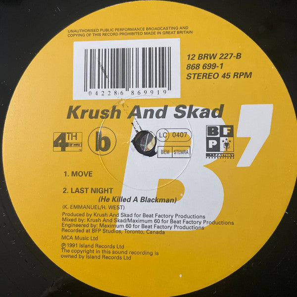 Krush And Skad - Breezin' (12")