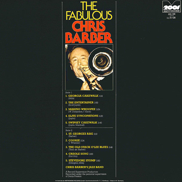 Chris Barber - The Fabulous Chris Barber (LP, Comp)
