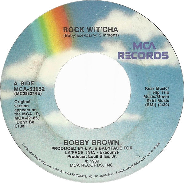 Bobby Brown : Rock Wit' Cha (7", Single, Pin)