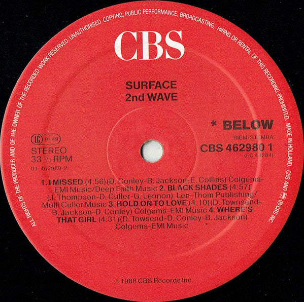 Surface : 2nd Wave (LP, Album)