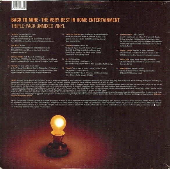 Groove Armada : Back To Mine (3xLP, Comp)