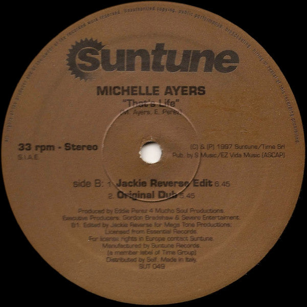 Michelle Ayers : That's Life (12")