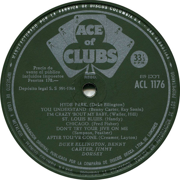 Duke Ellington, Benny Carter, Jimmy Dorsey, Una Mae Carlisle : La Música De (LP, Comp)
