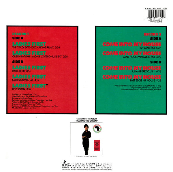 Queen Latifah : Ladies First / Come Into My House (2x12", Maxi, Gat)