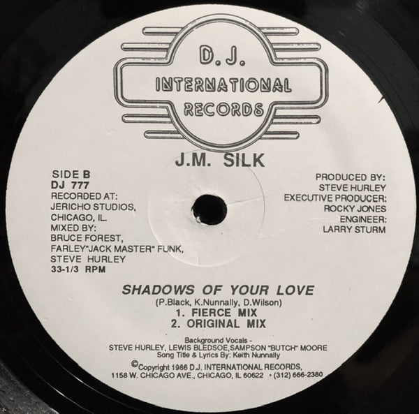 J.M. Silk - Shadows Of Your Love (12", Pic)
