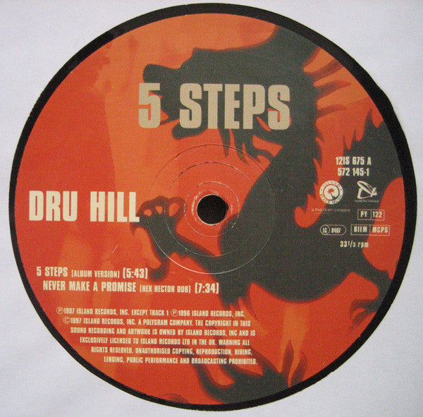Dru Hill : 5 Steps (12", Single)