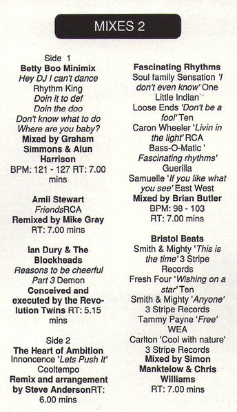 Various - October 90 - Mixes 2 (12", P/Mixed)