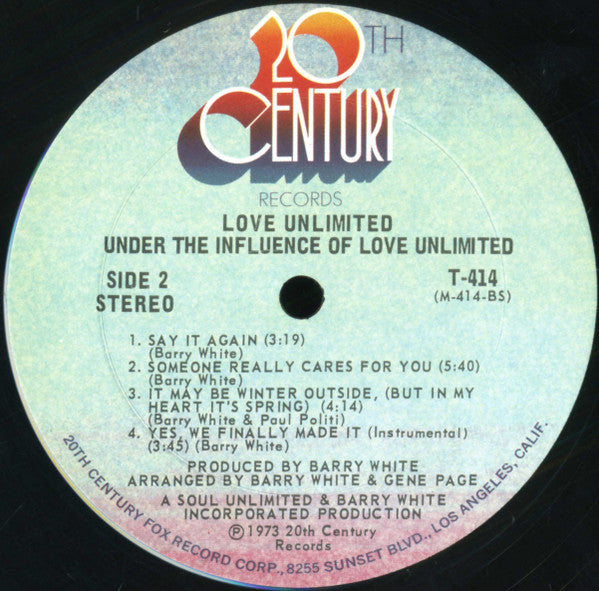 Love Unlimited - Under The Influence Of Love Unlimited (LP, Album, P/Mixed, Ter)