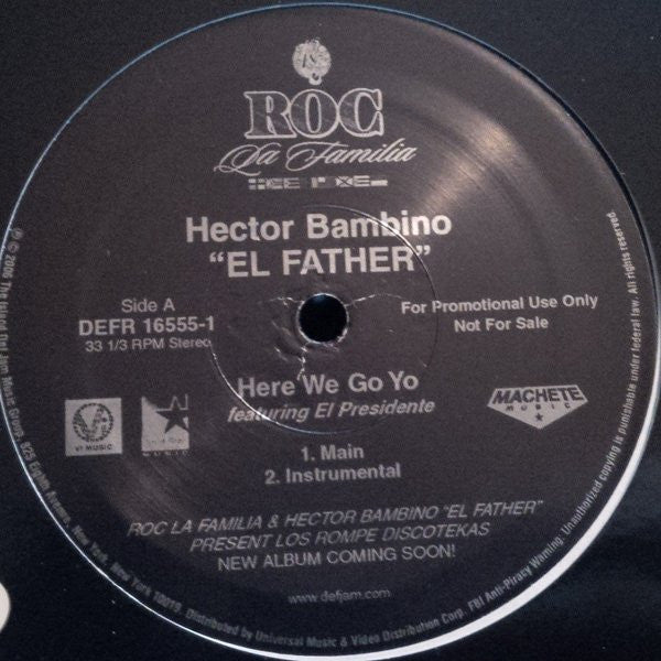 Hector Bambino "El Father"* / Polaco - Here We Go Yo / Sonando (12", Promo)
