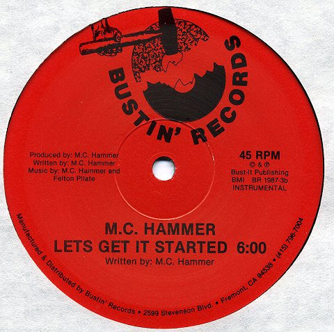 MC Hammer : Let's Get It Started (12")
