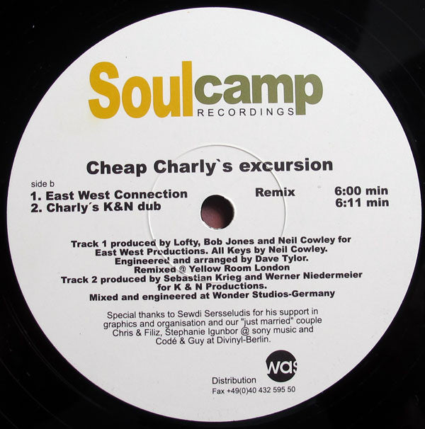 Werner Niedermeier & Sebastian Krieg - Cheap Charly's Excursion (12")