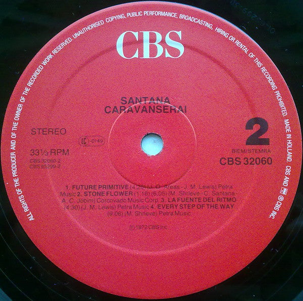 Santana : Caravanserai (LP, Album, RE)