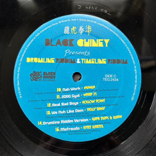 Various - Black Chiney Presents Drumline Riddim, Timeline Riddim (2xLP, Comp)