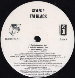 Styles P - I'm Black / Leaving The Game (12")