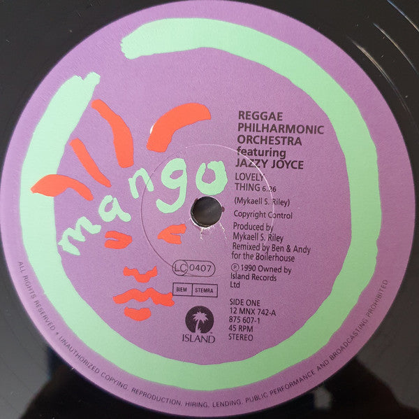 Reggae Philharmonic Orchestra : Lovely Thing (12")