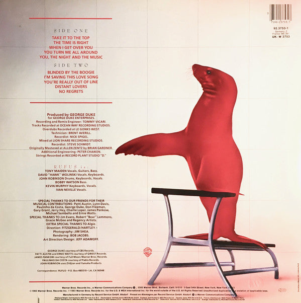 Rufus : Seal In Red (LP, Album)