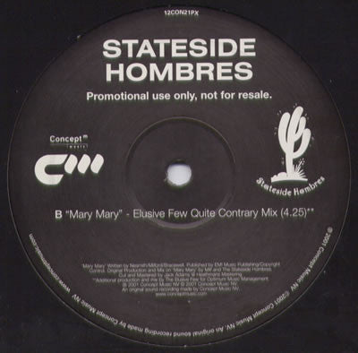 Stateside Hombres : Mary Mary (12", Promo)