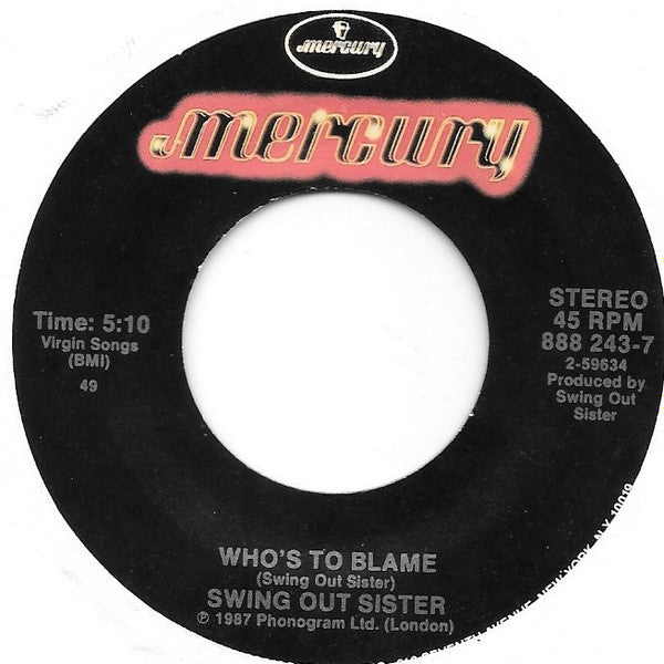 Swing Out Sister - Surrender (7", Single)