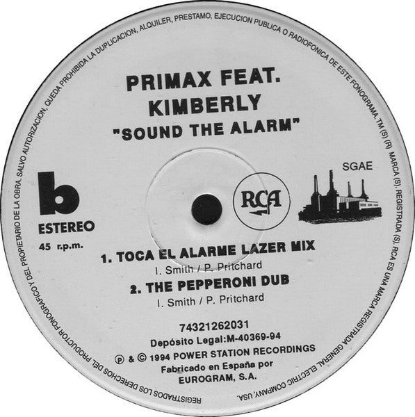 Primax Feat. Kimberly - Sound The Alarm (12")