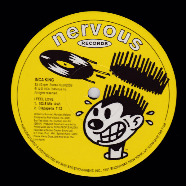 Inca King : I Feel Love (12")