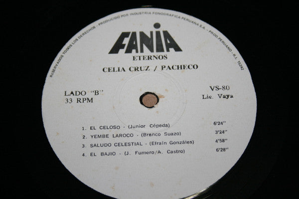 Celia Cruz & Johnny Pacheco - Eternos (LP, Album)
