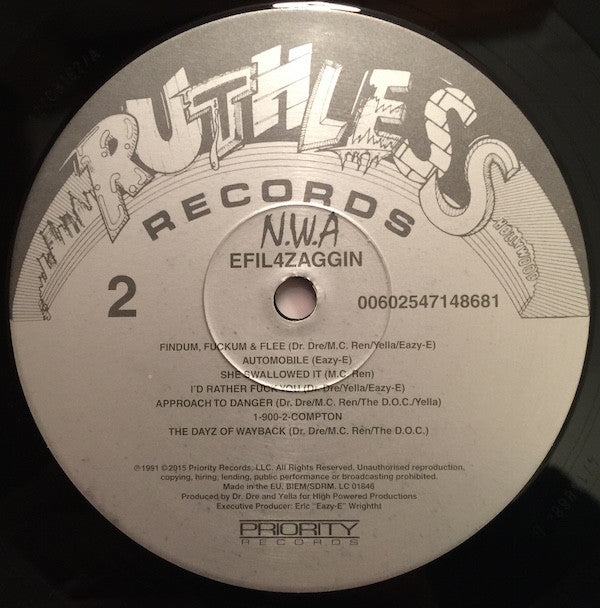 N.W.A* - Efil4zaggin (LP, Album, RE, 180)