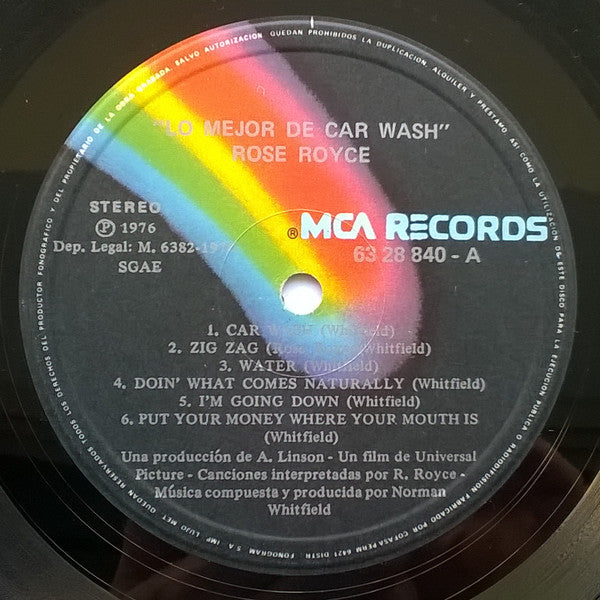 Rose Royce : The Best Of Car Wash (LP, Album)