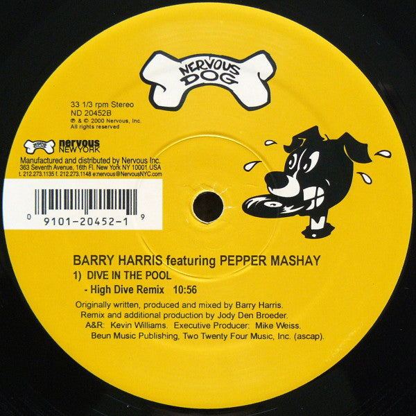 Barry Harris Featuring Pepper Mashay : Dive In The Pool (12")