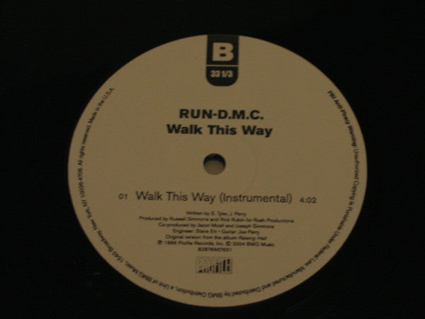 Run-DMC : Walk This Way (12", RE)