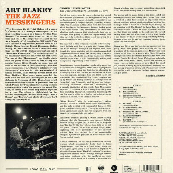 Art Blakey & The Jazz Messengers : The Jazz Messengers (LP, Album, Ltd, RE, RM, 180)