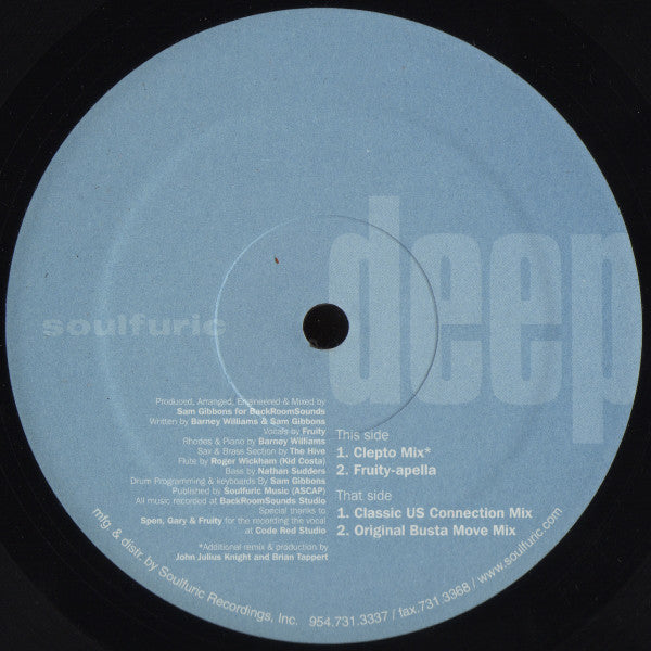 Backroom Sounds* - Too Late (12")