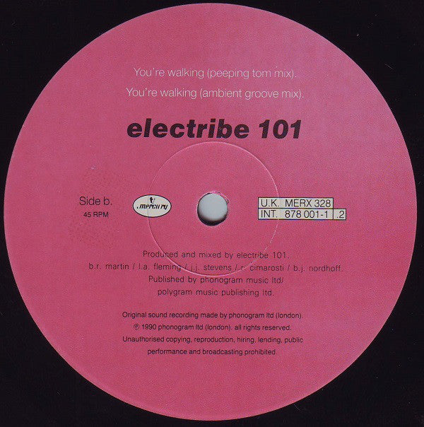 Electribe 101 - You're Walking (12", Single)