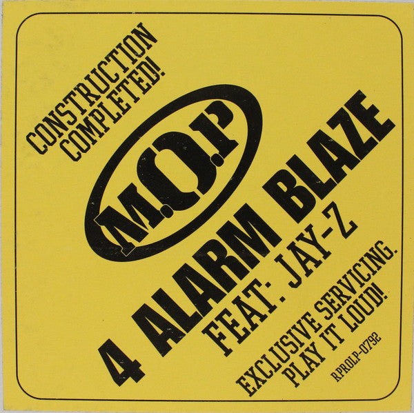M.O.P. : 4 Alarm Blaze (12", W/Lbl, Sti)